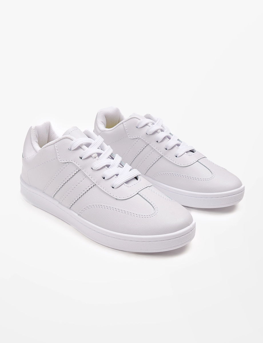 Sneakers con Cordones Blanco