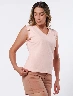 Camiseta Rosada Detalle en Manga Mujer – Toque femenino con diseño moderno