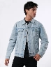Chaqueta Jean Celeste Hombre – Casual y versátil para todos los días