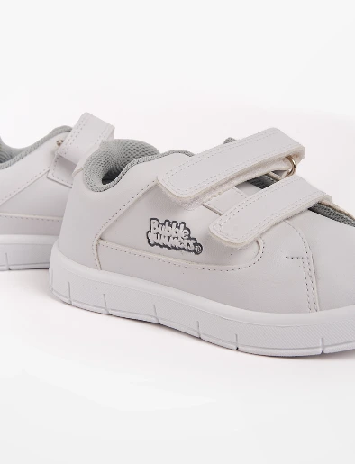 Sneakers con Velcro Blanco