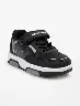 Sneaker con Cordones y Velcro Negro Niño – Calzado práctico para diario
