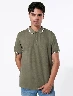 Camiseta Polo Llana Verde Oliva MIGUEL – Estilo casual tono natural