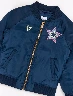 Chompa Bomber Azul Niña – Abrigo moderno con toque urbano