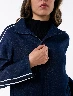 Chaqueta con Franjas Azul Oscuro Mujer – Detalles deportivos con estilo moderno