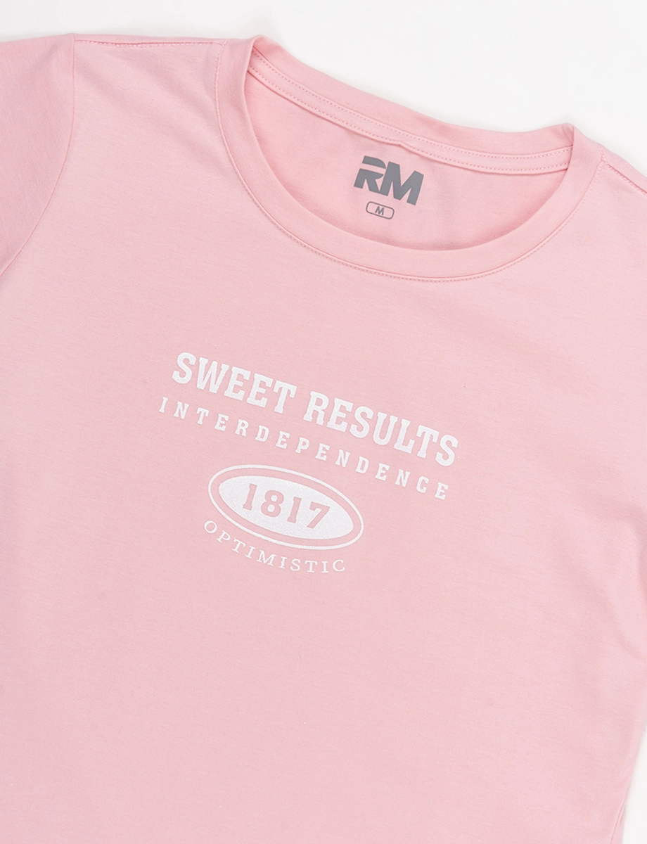 Camiseta Sweet Results Rosado