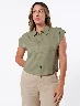 Camisera con Bolsillos Verde Oliva Mujer – Funcionalidad y estilo en armonía