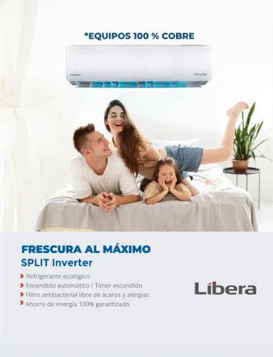 Aire Acondicionado 12000 BTU Split Blanco | Libera