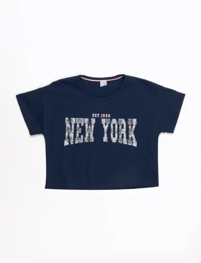 Camiseta New York Azul