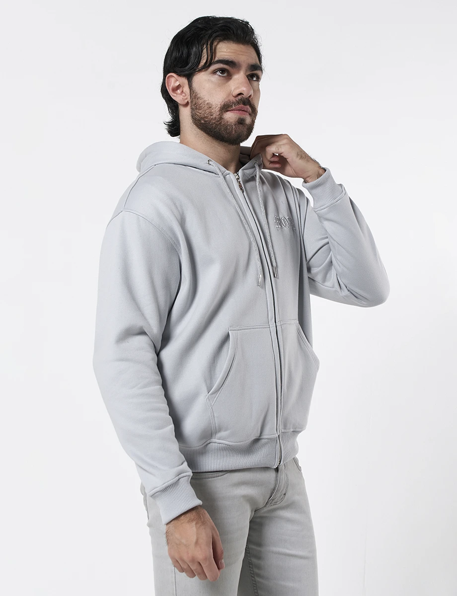 Chompa Abierta Gris
