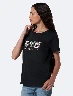 Camiseta Estampada Negro Mujer – Diseño moderno con estilo urbano