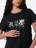 Camiseta Estampada Negro Mujer – Diseño moderno con estilo urbano