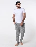 Pijama Camiseta Blanca + Pantalón Gris