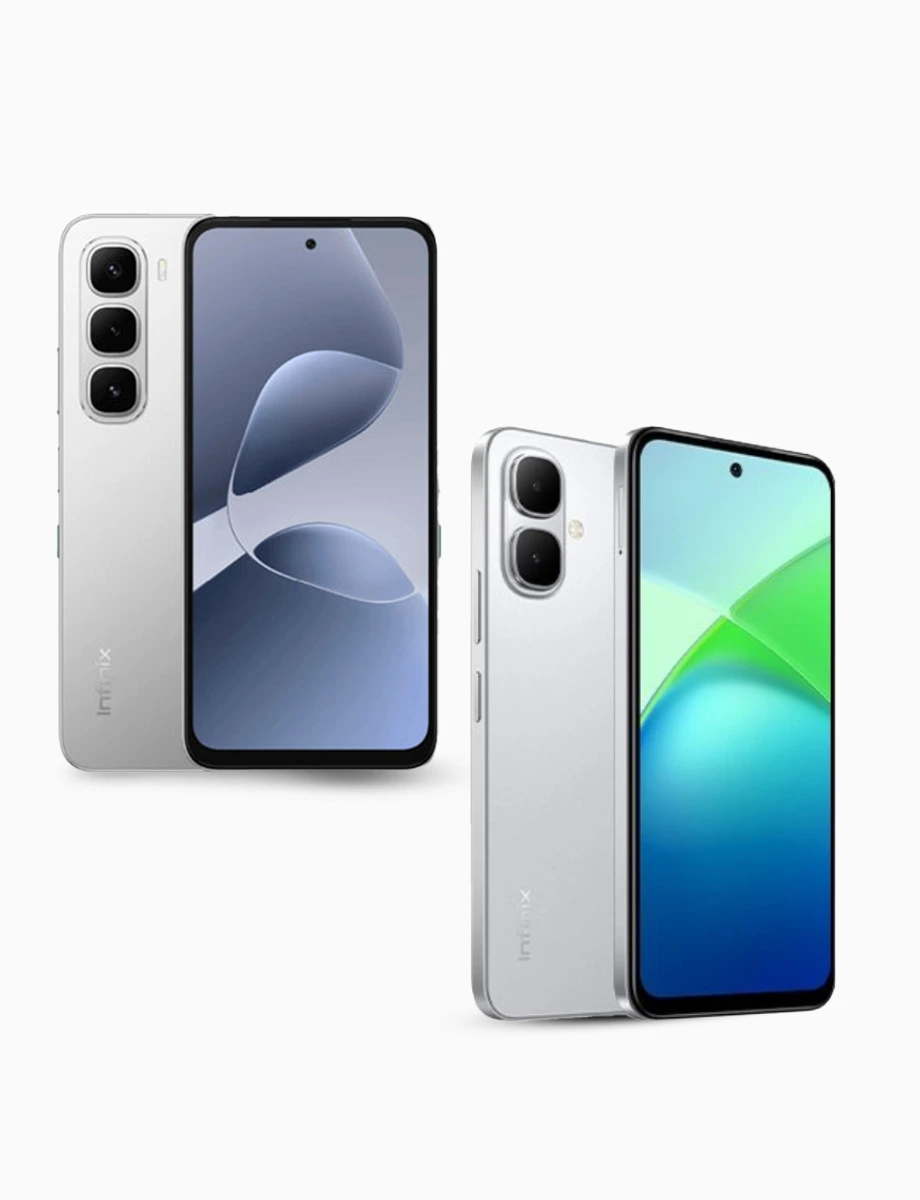 Combo Celular Smart 10 de 128GB y RAM 4GB (4GB) Silver + Celular Hot 60i de 256GB + RAM 4GB (4GB) Silver | Infinix