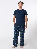 Pijama Pantalón Cuadros Azul