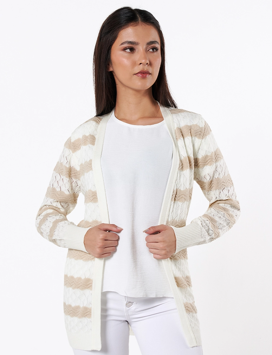 Cárdigan Abierto Habano Mujer – Prenda ligera y versátil