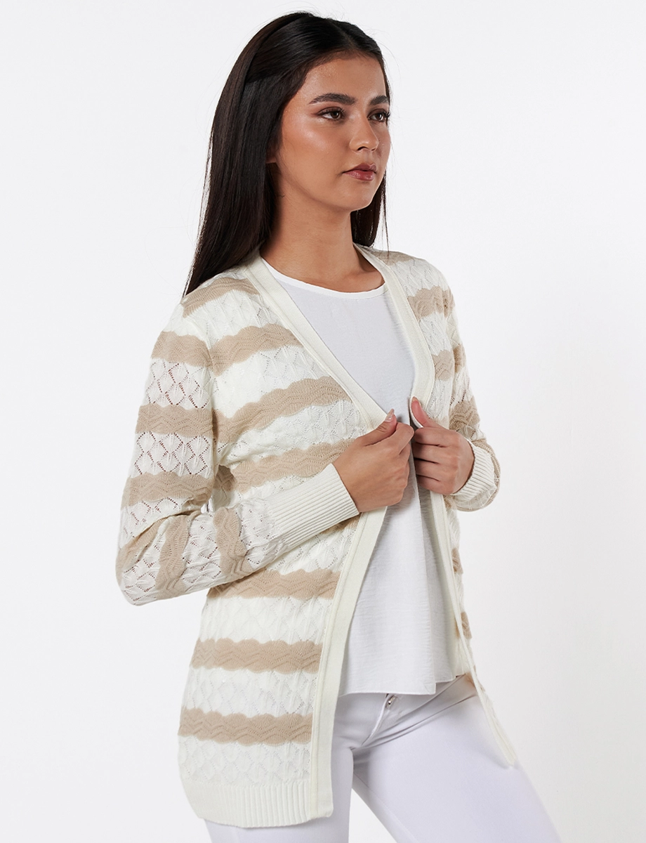 Cárdigan Abierto Habano Mujer – Prenda ligera y versátil