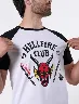 Camiseta Hellfire Club Blanco Hombre – Referencia retro con impacto visual