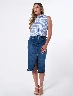 Falda Jean Desflecada Azul Mujer – Toque juvenil con estilo urbano