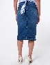 Falda Jean Desflecada Azul Mujer – Toque juvenil con estilo urbano