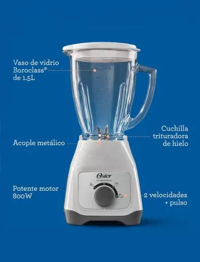Licuadora 2V de 1.5 Lt Blanco | Oster