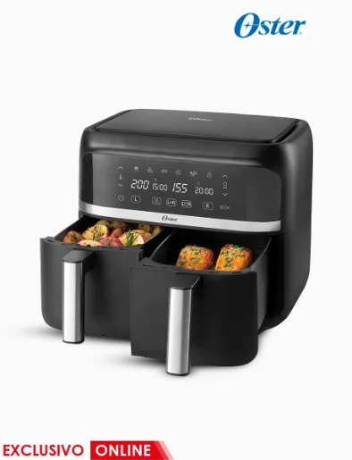<em class="search-results-highlight">Freidora de Aire</em> Doble Canasta 7,6 Lt Negro | Oster
