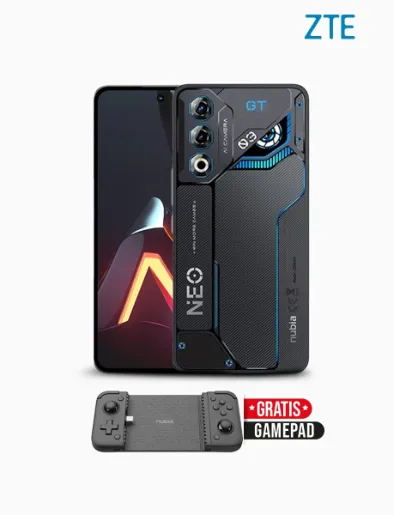 Celular Neo 3GT 5G de 256 GB + RAM 20 GB (12 GB + 8 GB) Shadow Black | ZTE