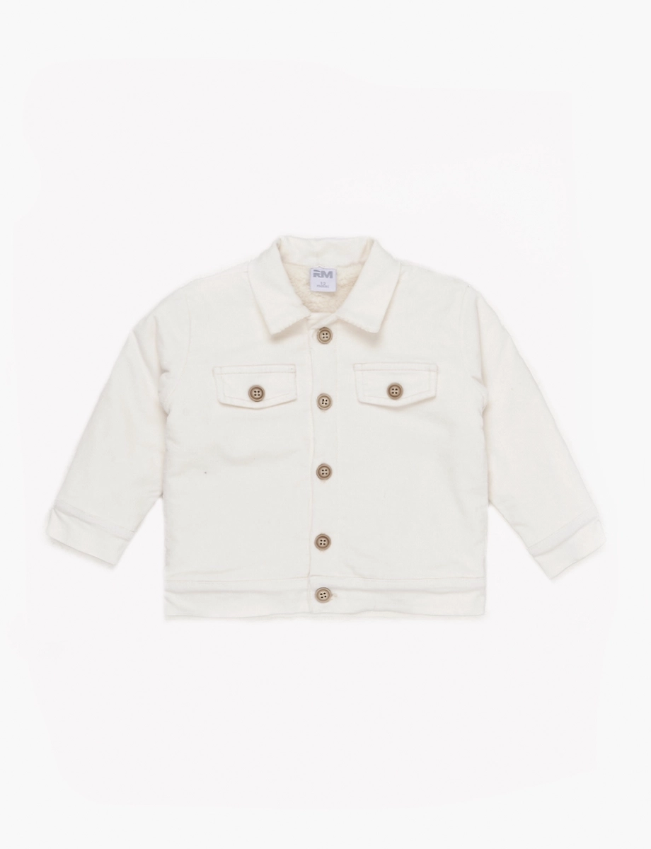 Chaqueta con Botones Crudo