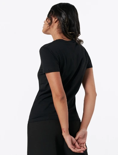 Camiseta Llana Negro