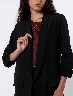 Blazer Largo Negro Mujer – Estilo sofisticado y atemporal