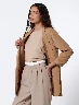 Blazer Largo Camel Mujer – Toque cálido y elegante en tendencia