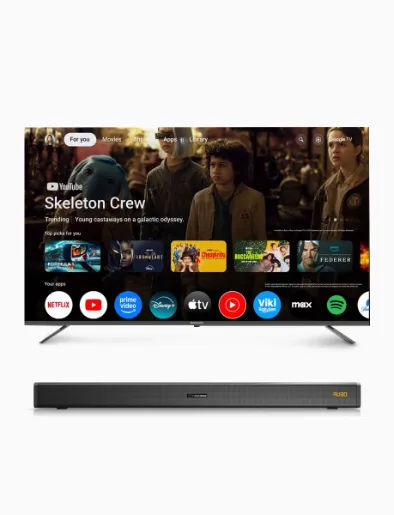 Combo Televisor Smart 65" FHD Negro + <em class="search-results-highlight">Barra de Sonido</em> Negro | Indurama