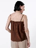 Top Satin Marrón Mujer – Brillo sutil para lucir increíble