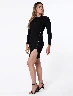 Vestido Tejido Negro Mujer – Look elegante y versátil diario