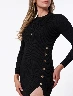 Vestido Tejido Negro Mujer – Look elegante y versátil diario