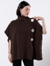 Poncho Botones Unicolor Mujer – Estilo elegante para días frescos
