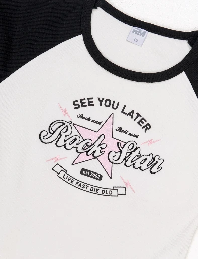 Camiseta Rock Star Crudo
