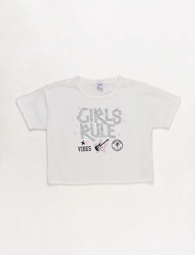 Camiseta Girls Rule Crudo