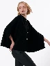 Poncho Capa Negro Mujer – Elegancia bohemia con caída suave