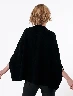 Poncho Capa Negro Mujer – Elegancia bohemia con caída suave