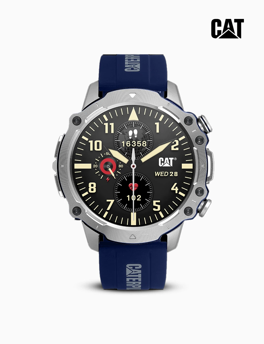 SmartWatch Doble Correa Negro/Azul | Caterpilar