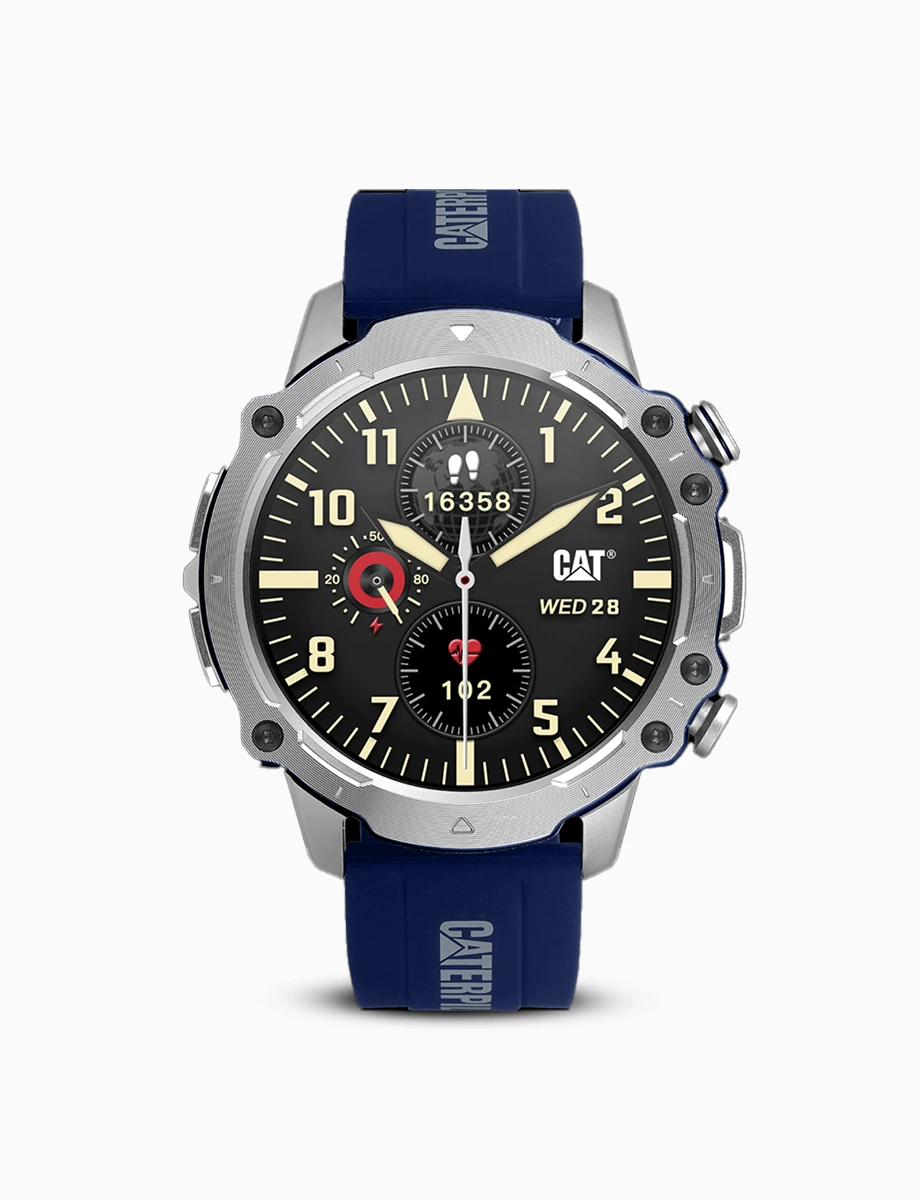 SmartWatch Doble Correa Negro/Azul | Caterpilar