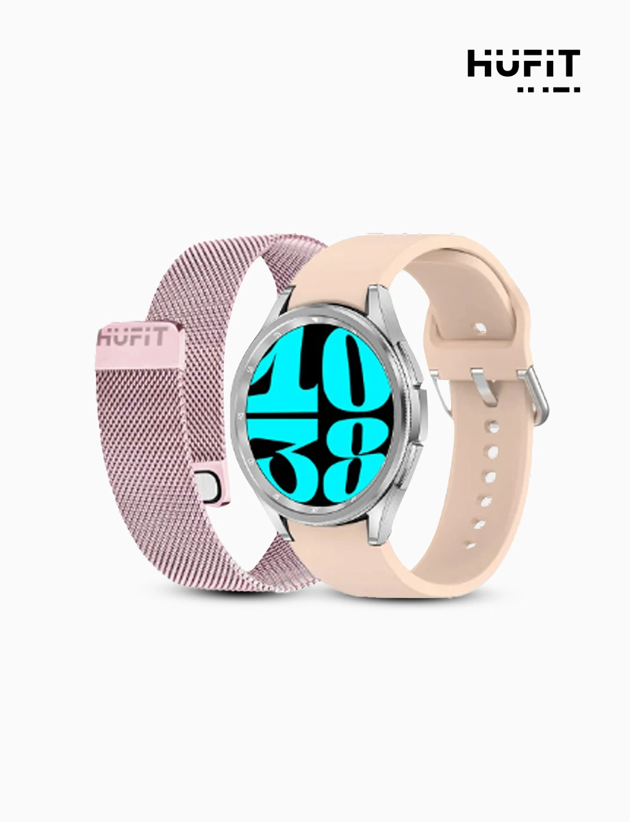 SmartWatch Doble Correa AIR Rosa | Hufit