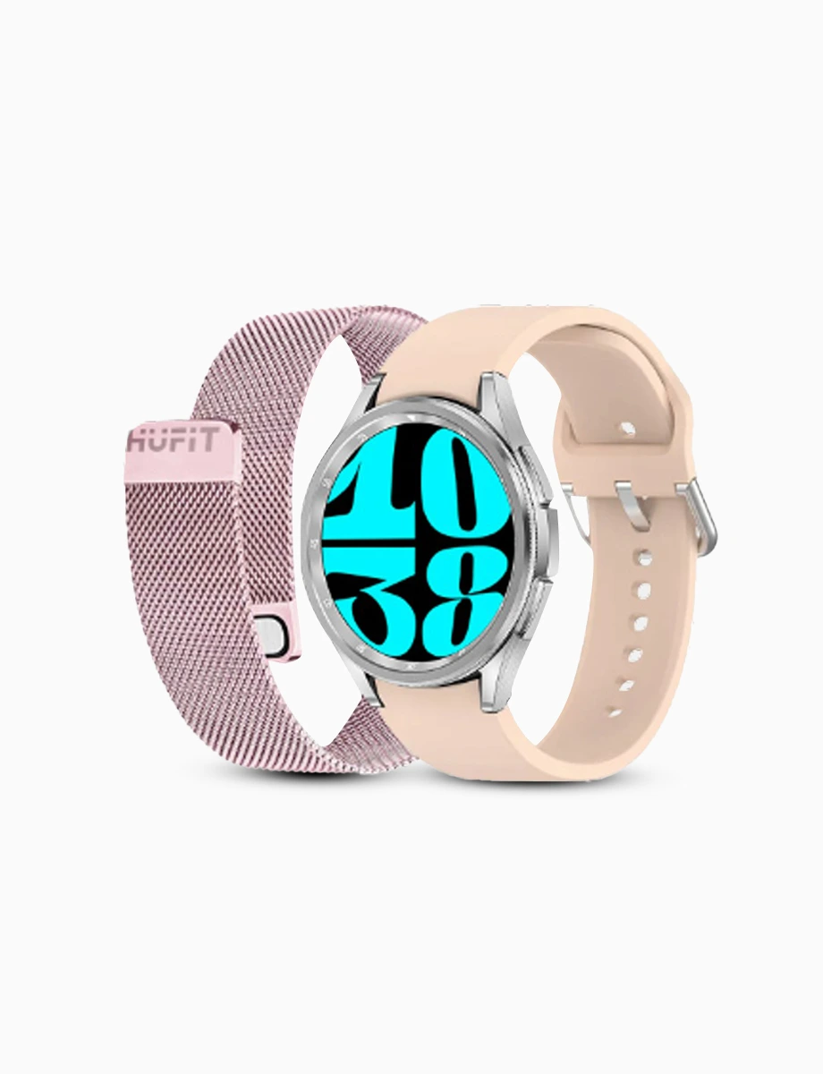 SmartWatch Doble Correa AIR Rosa | Hufit