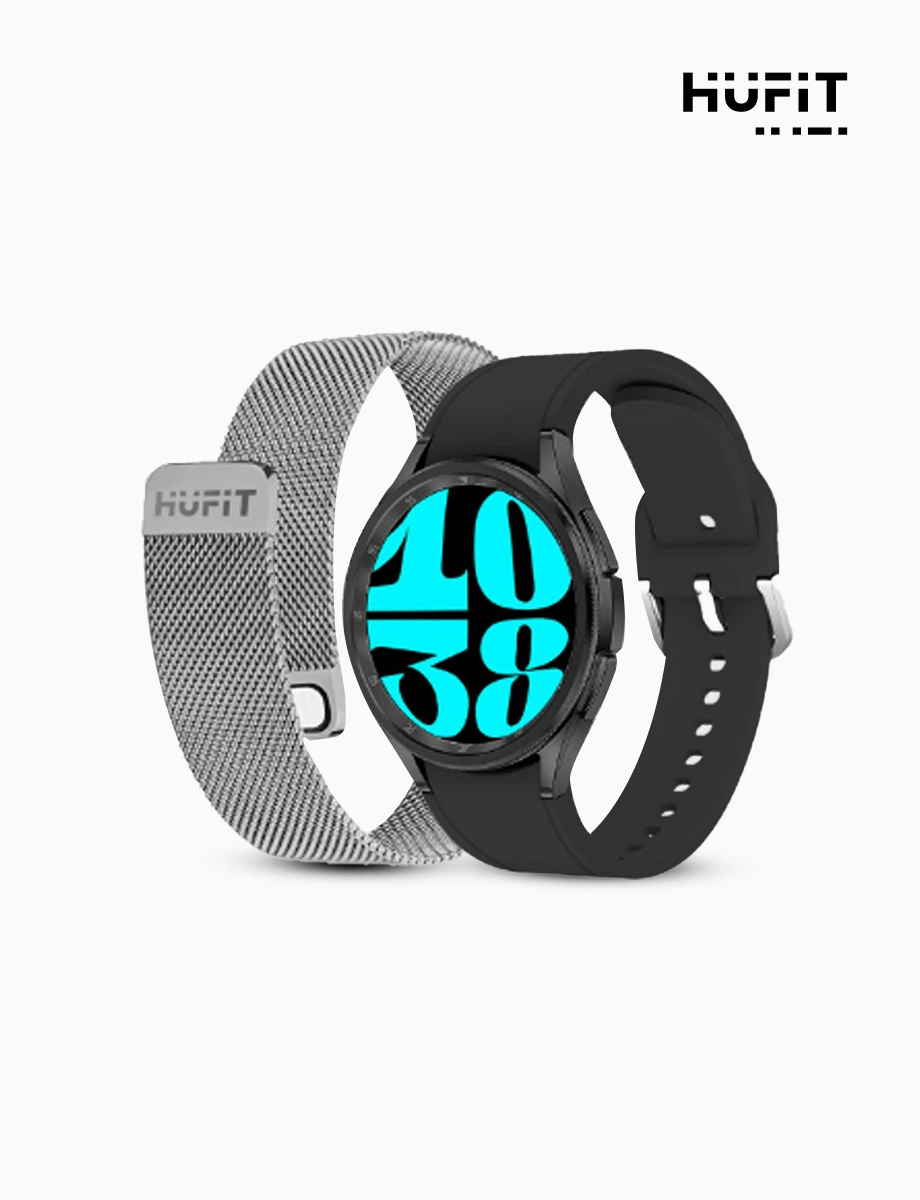 SmartWatch Doble Correa AIR Negro | Hufit