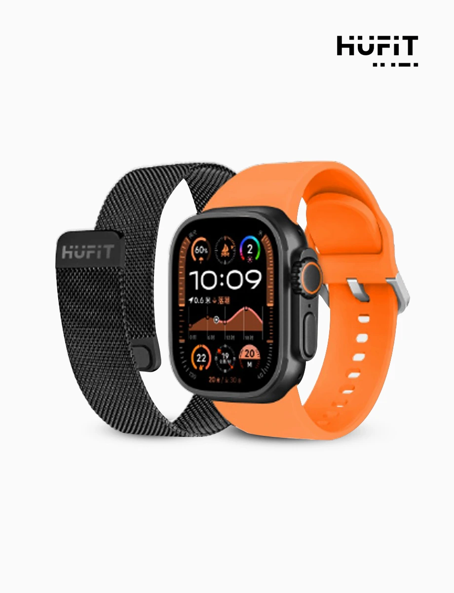 SmartWatch Doble Correa Fire Naranja | Hufit