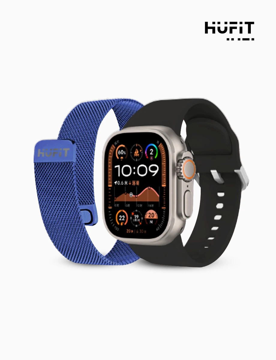 SmartWatch Doble Correa Fire Negro | Hufit