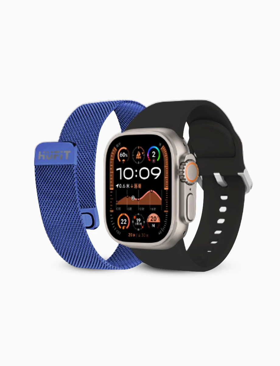 SmartWatch Doble Correa Fire Negro | Hufit