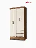 Armario Fit 4 Puertas Jequitiba/Blanco Antiguo | Muebles El Bosque