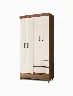 Armario Fit 4 Puertas Jequitiba/Blanco Antiguo | Muebles El Bosque