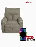 Sofá Reclinable Kim Moca | Muebles El Bosque